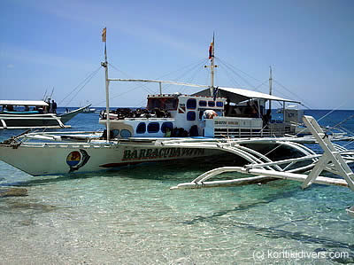 dive safari outrigger boat, cebu, philippines